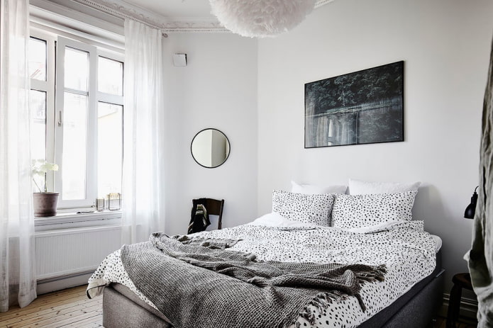 İskandinav tarzında yatak odası tasarımı