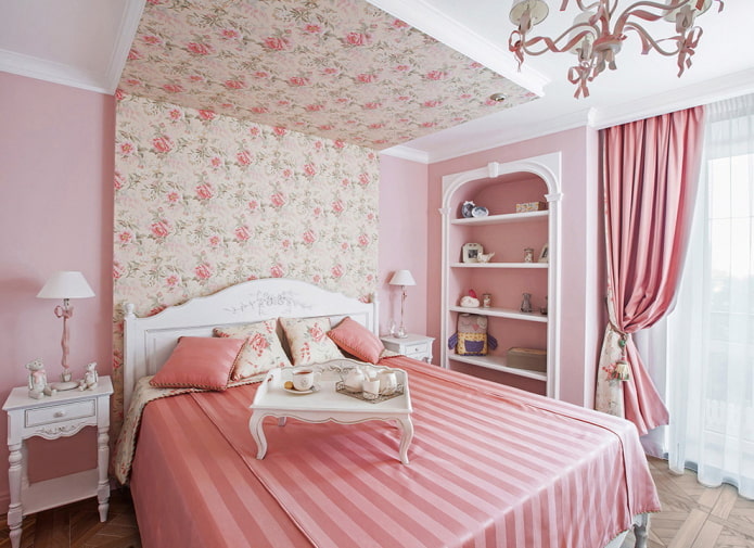 decoració de l'habitació a l'estil provençal