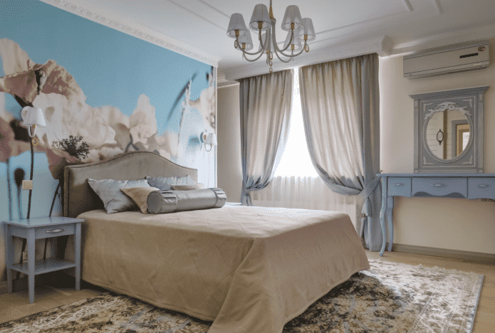 Provence tarzında yatak odası dekorasyonu