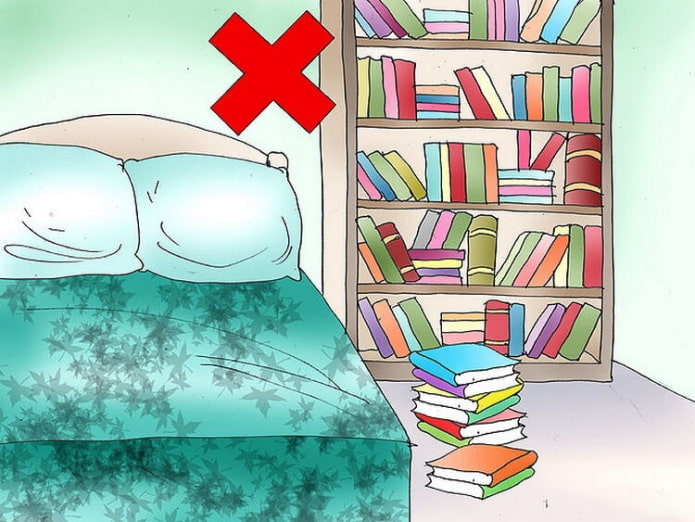 Feng Shui boeken in de slaapkamer