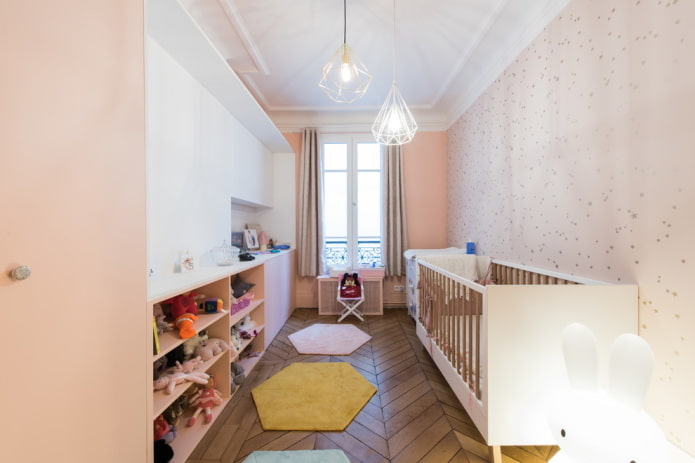 осветление в интериора на детската стая за хлапето