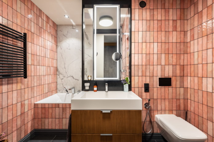yhdistetyn kylpyhuoneen värisuunnittelu