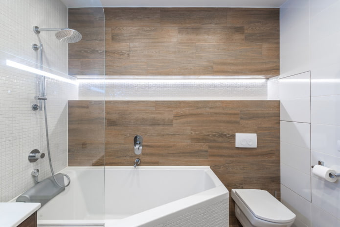 badkamer in de stijl van minimalisme