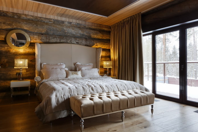 rustik yatak odası tasarımı