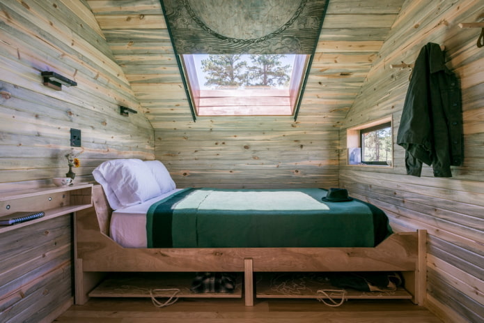 design rustico della camera da letto