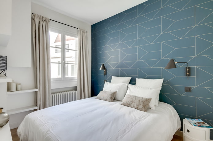 slaapkamer 9 vierkanten in de Scandinavische stijl