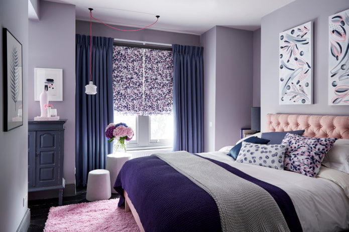 design interior dormitor lila