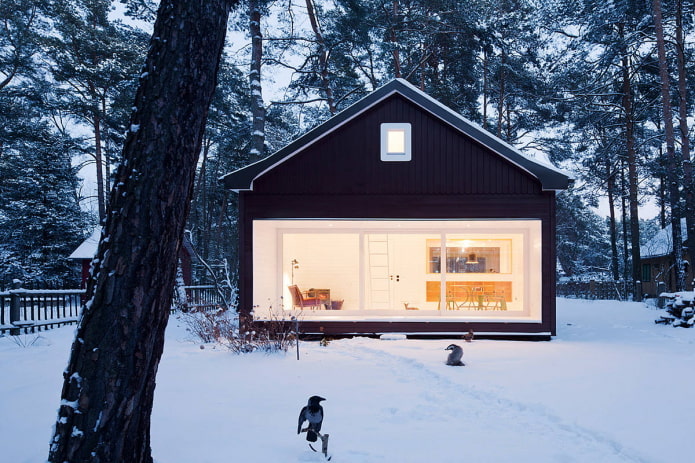 malý domek ve skandinávském stylu