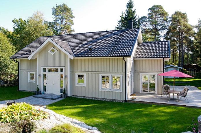 huisje in Scandinavische stijl