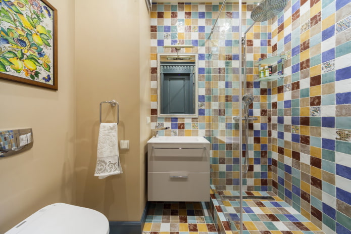trang trí phòng tắm theo phong cách Địa Trung Hải