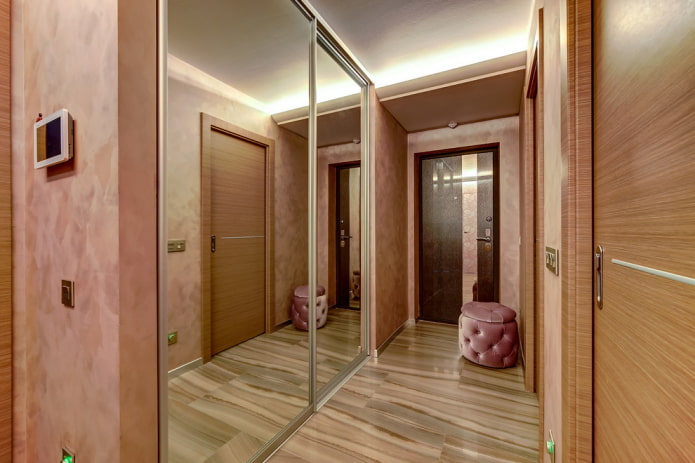 design del corridoio in colori chiari