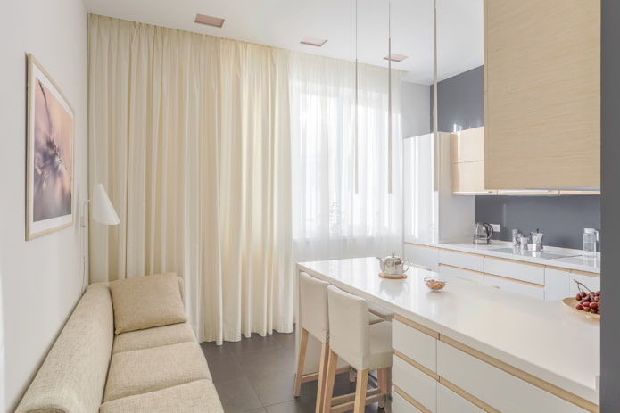 interior design della cucina-soggiorno