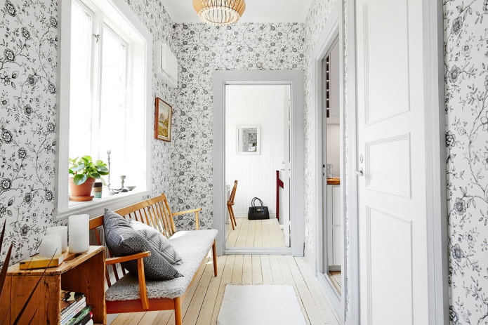 thiết kế nội thất hành lang theo phong cách scandinavian