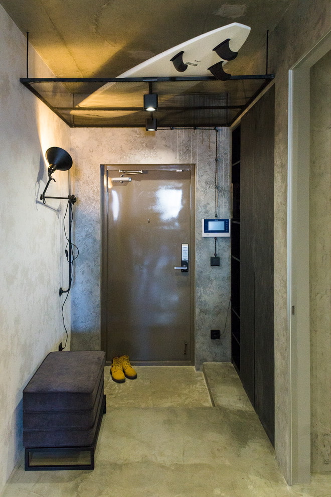 lille korridor i loft-stil