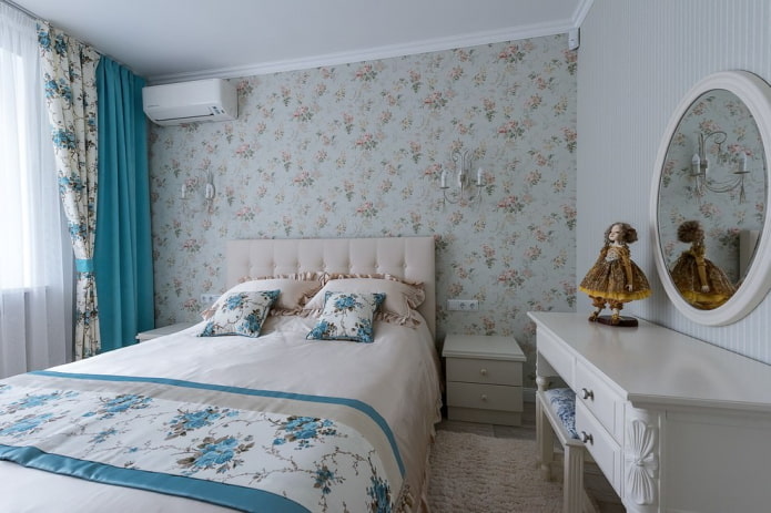 makuuhuone provence-tyyliin