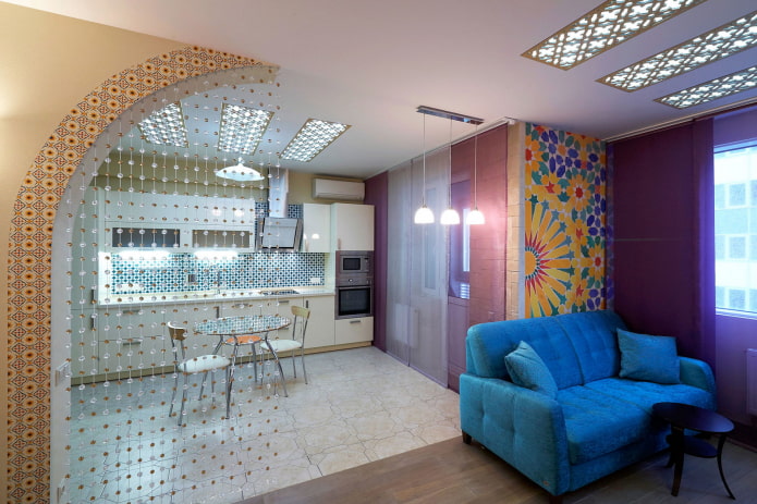 disseny d'interiors de la cuina-sala d'estar