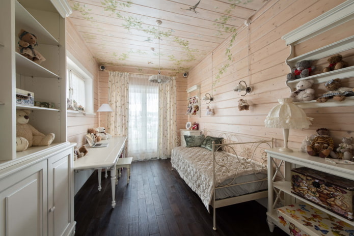 slaapkamer voor meisjes in provence stijl