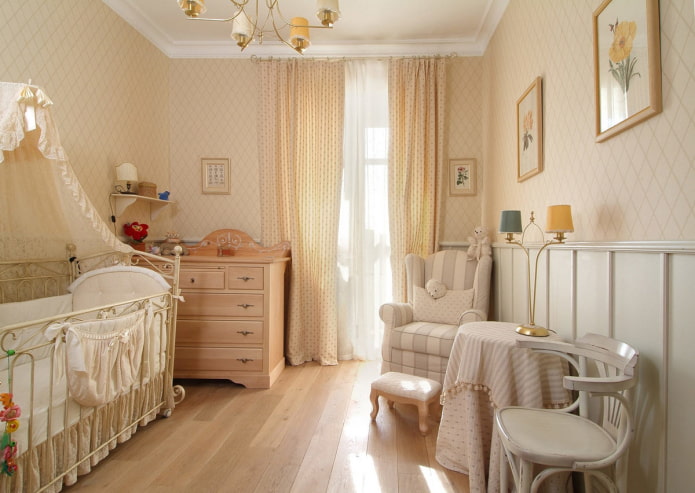 Dormitorio infantil de estilo provenzal