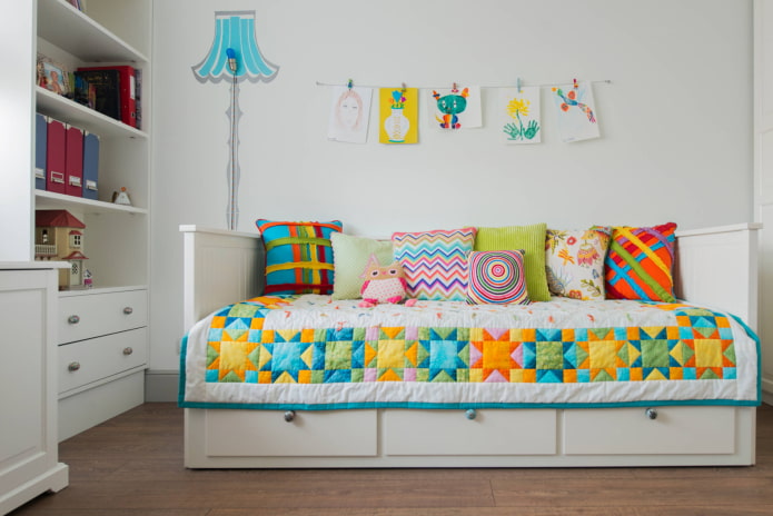 Cuvertură de pat multicoloră