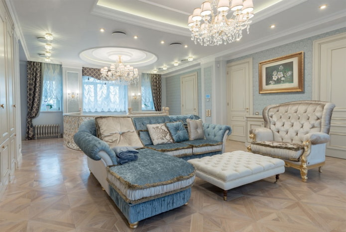 obývací pokoj v klasickém stylu