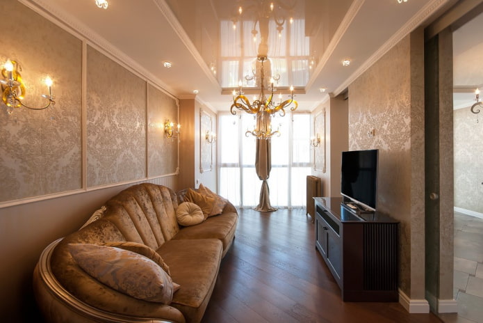 výzdoba obývacej izby v klasickom štýle