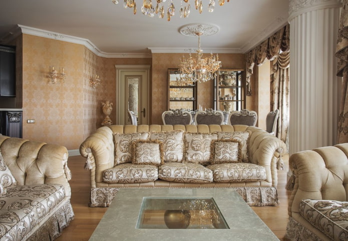 mobilier de living în stil clasic