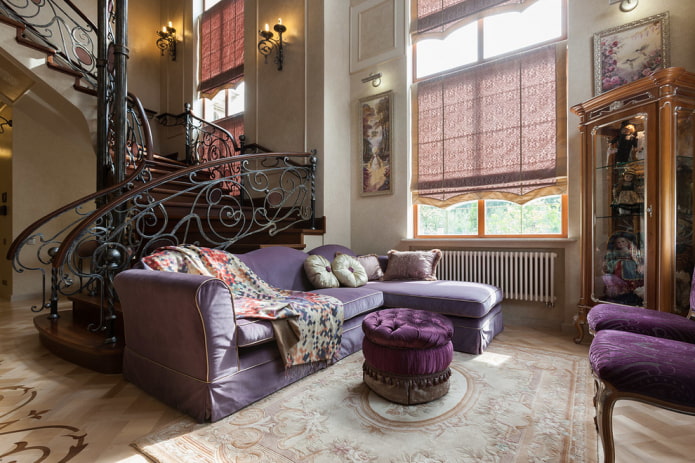design obývacího pokoje v klasickém stylu