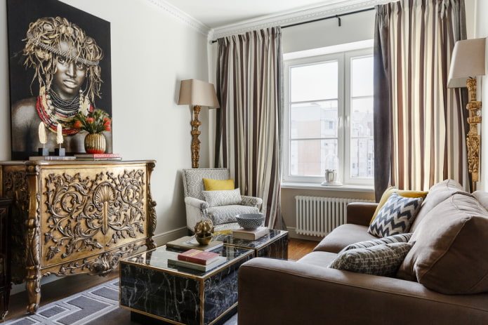 obývací pokoj v moderním klasickém stylu
