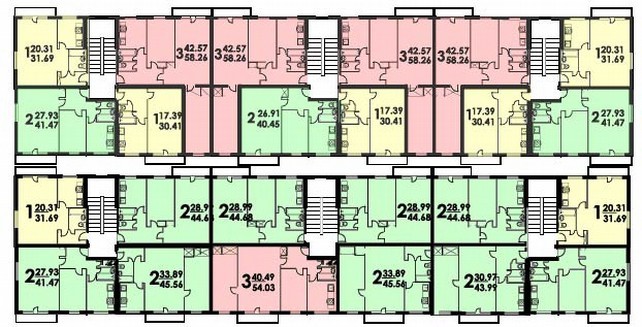 planul unui etaj tipic al unei case seria 335