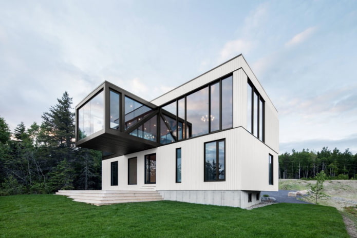 high-tech dvoupodlažní dům