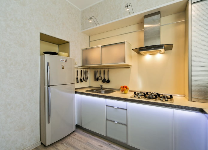 koelkast in de keuken met een oppervlakte van 8 m²