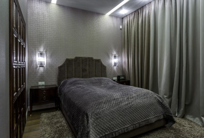 design interior dormitor gri