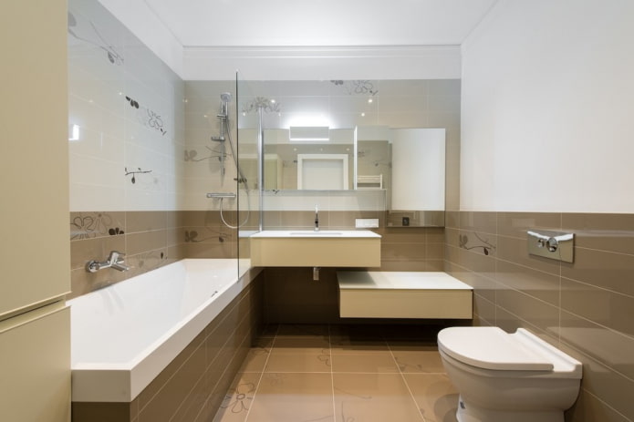 vannas istabas apdare minimālisma stilā
