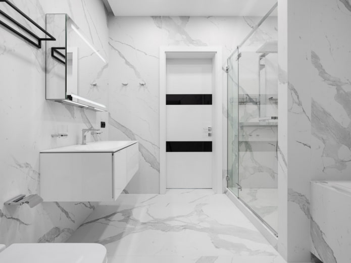 baie în stilul minimalismului