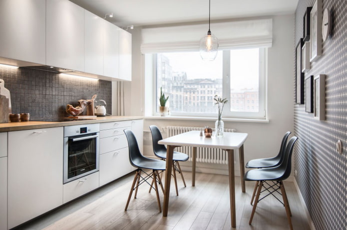 keuken van 10 m² in Scandinavische stijl
