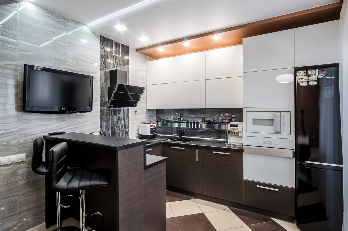 hightech keuken van 10 m².