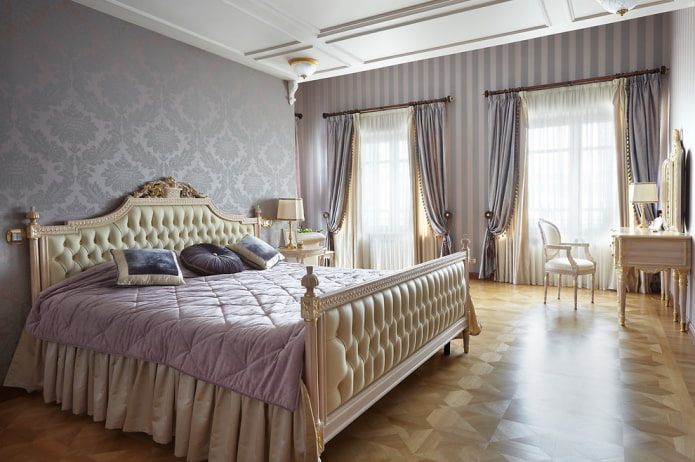 barvy ložnice v klasickém stylu