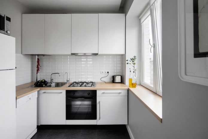 witte monochrome keuken