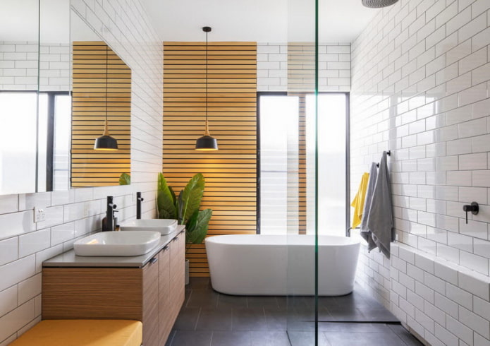 koupelna ve stylu minimalismu
