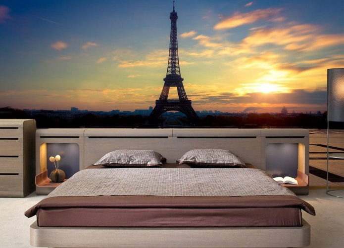 zonsondergang in parijs