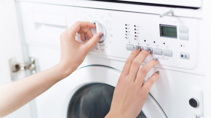 Veļas mazgājamās mašīnas režīma izvēle
