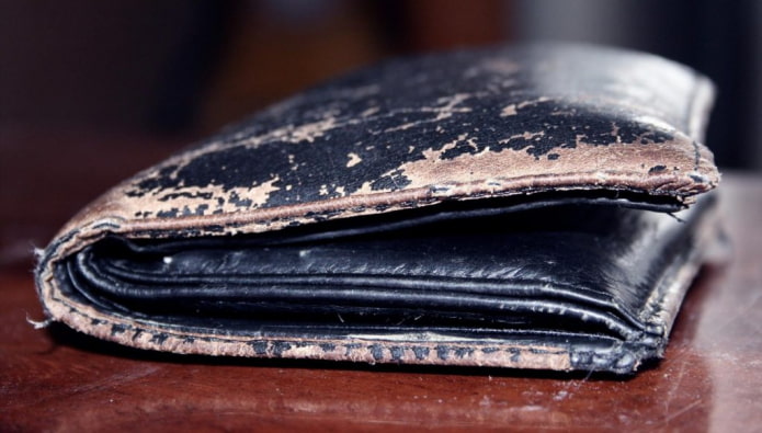 yıpranmış cüzdan