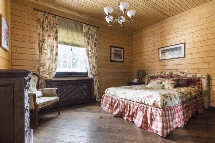 slaapkamer in landelijke stijl