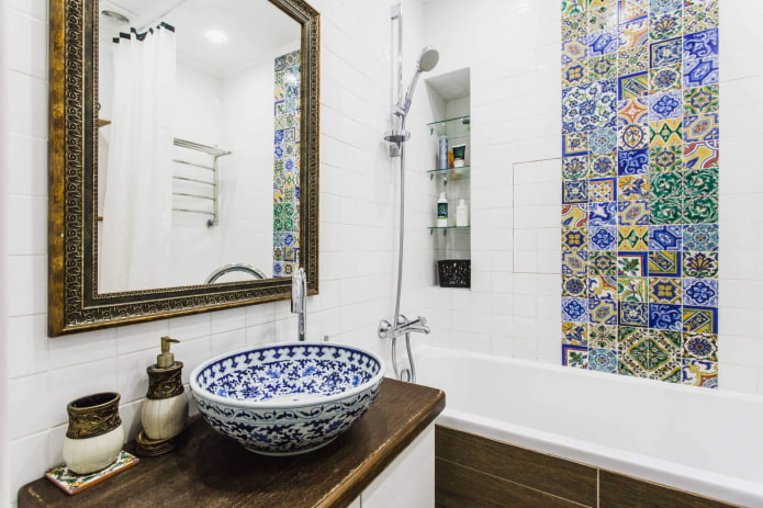Marokańskie płytki w łazience
