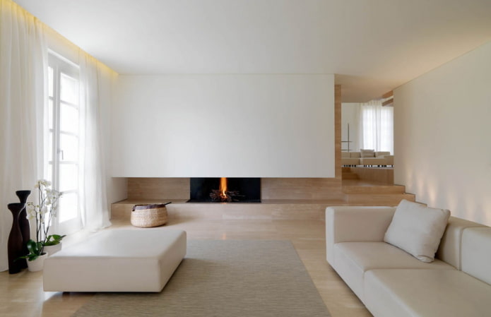 minimalistický obývací pokoj