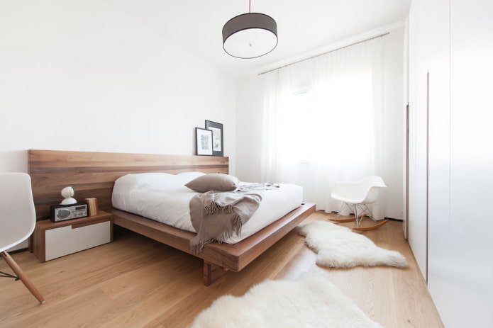 makuuhuone minimalismin tyyliin