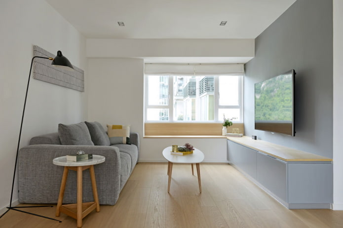 minimalizmo stiliaus baldai