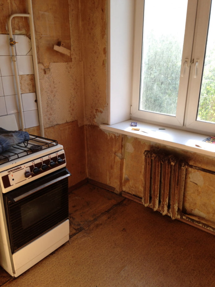 Keuken voor renovatie