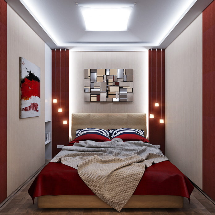 אדום בחדר השינה