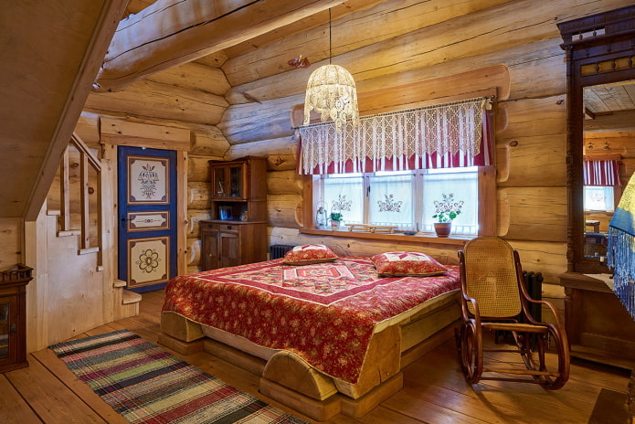 bilik tidur dalam gaya Rusia